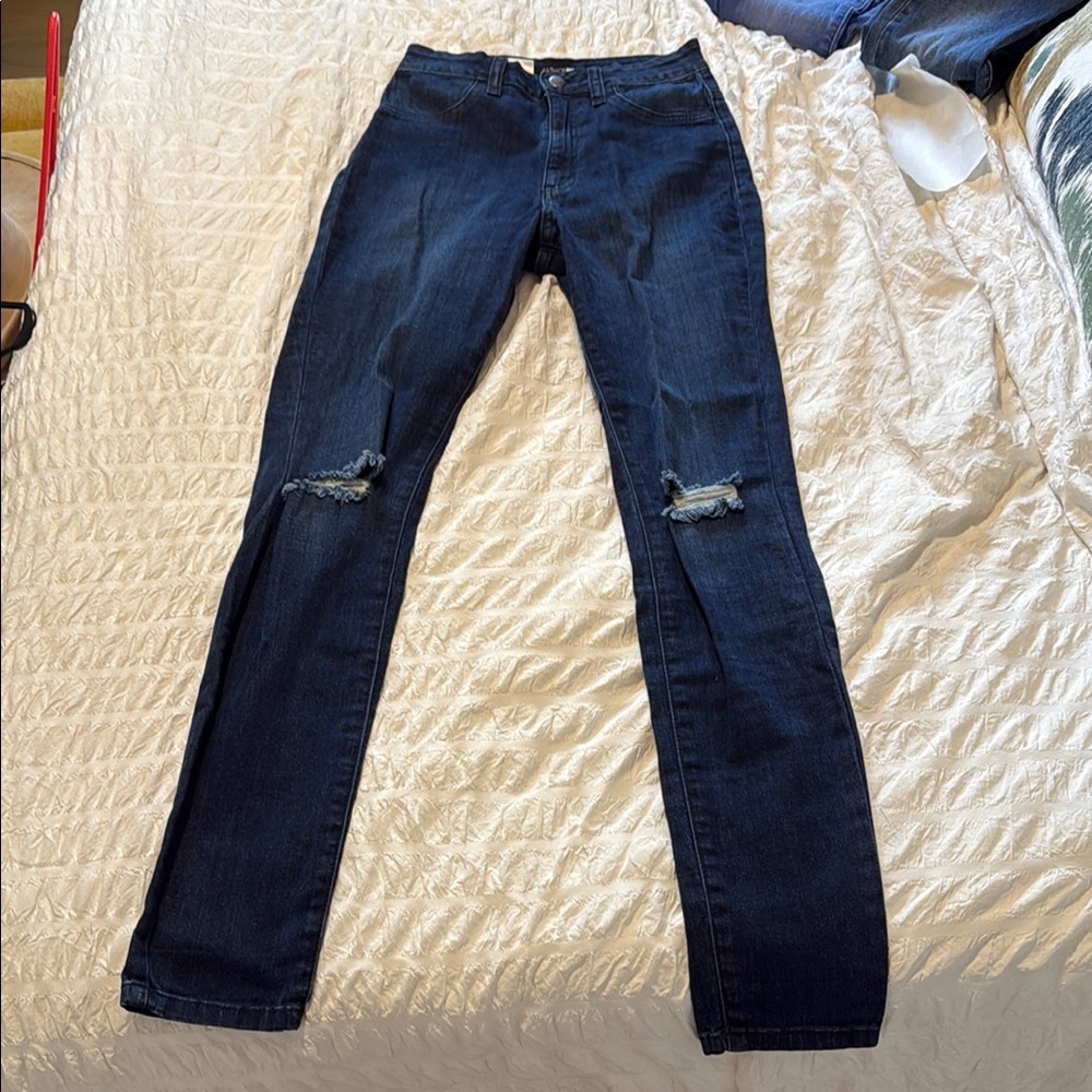 Fashion Nova Blue Skinny Jeans Classic Style